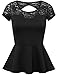 FPT Womens Short Sleeve Peplum Top (S-3XL)