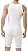 Underworks Mens Compression Bodysuit Girdle - No Rear Zipper X-large White