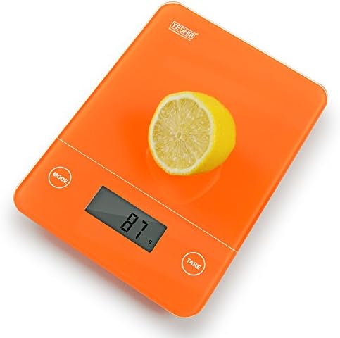 YESHM 12lb/5KG Touch Professional Digital Multifunction Tempered Safety Glass Kitchen and Food Scale YHC1436-OG5#