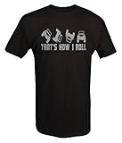 Stealth - That's How I Roll Jeep Wrangler Topless Off Road T shirt -Medium