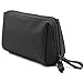Admirable Idea Small Size Makeup Pouch for Womens Travel Cosmetic Bag for Girls Essential Oil Carrying Bag -black