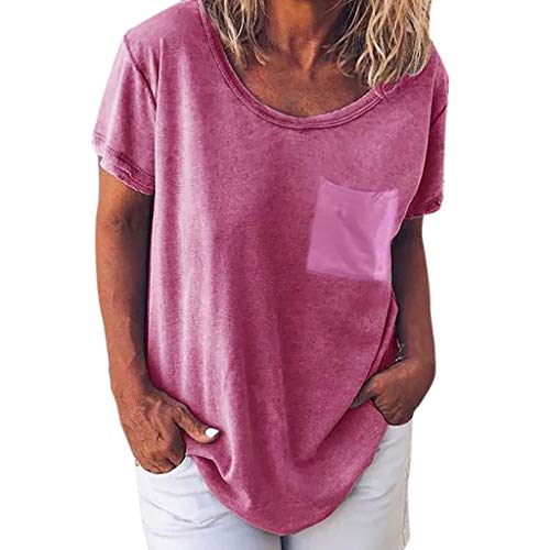 image for ★Kawaiine★_Clothing Kawaiine Solid Women Casual O-Neck Short Sleev