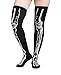 Glow in the Dark Thigh High Skeleton Socks