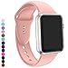 a8Miss Apple Watch Band, Silicone Replacement Iwatch Bands Series 1, Series 2,Series 3 (38mm M/L, Pink)