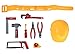 Kids Tool Belt Construction Toys- Tool Belt with Hard Hat for Pretend Play 10 Piece Set