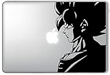 Goku Looking at Apple Dragonball Z - Apple Macbook Laptop Vinyl Sticker Decal