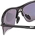 Ironman Men's Finish Line Semi-Rimless Sunglasses, Matte Black Rubberized, 147 mm