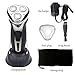 Veru ETERNITY Electric Shaver/Razors for Men Waterproof Electric Razor Wet & Dry IPX6 Cordless Men's 3D Rotary Shaving Razor with Pop-up Trimmer Rechargeable for Home and Travel
