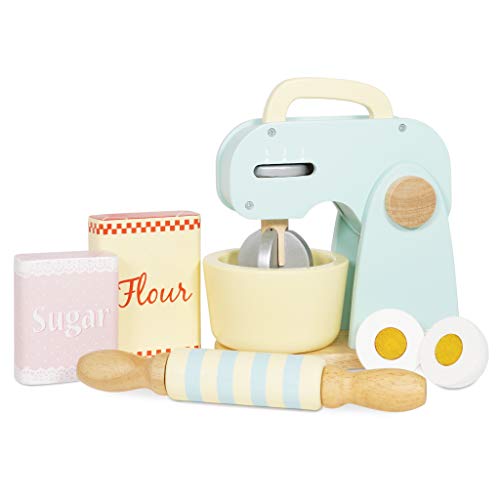 Le Toy Van – Honeybake Rollenspiel-Küchenmaschine aus Holz | Rollenspiel für Kinder Küchenzubehör, Küchenmaschine, Geeignet für Kinder ab 3 Jahren, TV285
