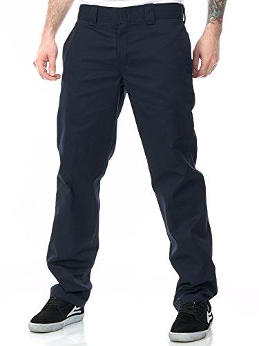 Dickies Slim Straight Work, Pantalon Homme, Bleu (Dark Navy), Taille Unique /L32 (Taille Fabricant: 42/32)