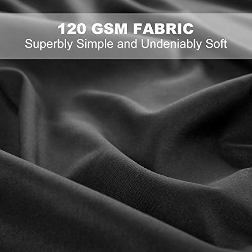 INGALIK Premium Bed Sheet Set 4 Piece 120 GSM Brushed Microfiber,1800 Series Hotel Luxury Bedding Sheets,Ultra Soft,Comfy,Fade Resistant,No Shrinkage,Hypoallergenic,Deep Pocket（Dark Grey,Queen） - Thumbnail 3