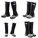 Azarxis Hiking Gaiters for Outdoor Camping Running Walking Backpacking Women Men Ankle Leg Guard Boot Legging Cover Snow Lightweight Waterproof Durable Wrap Mountain Hunting Climbing (Dark Grey, L)