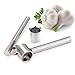 Fu Store Stainless Steel Garlic Press with a Peeler- Mince and Crush Cloves Ginger Epicurean Mincer Chopper Crusher Slicer Grater