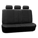 FH-PU007013 Deluxe Leatherette Bench Seat Covers, 40/60, 60/40, 50/50 and 40/20/40 split, Black color