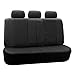 FH-PU007013 Deluxe Leatherette Bench Seat Covers, 40/60, 60/40, 50/50 and 40/20/40 split, Black color