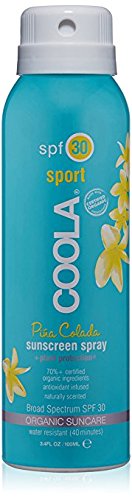 Coola Suncare Suncare Pina Colada Sport Sunscreen Spray SPF 30, 3.4 Fl Oz