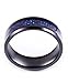 LEEYA NL12 8mm Tungsten Carbide Ring Silvering Celtic Dragon Blue Carbon Fibre Inlay Wedding Band Size 6-13 (10, Black)