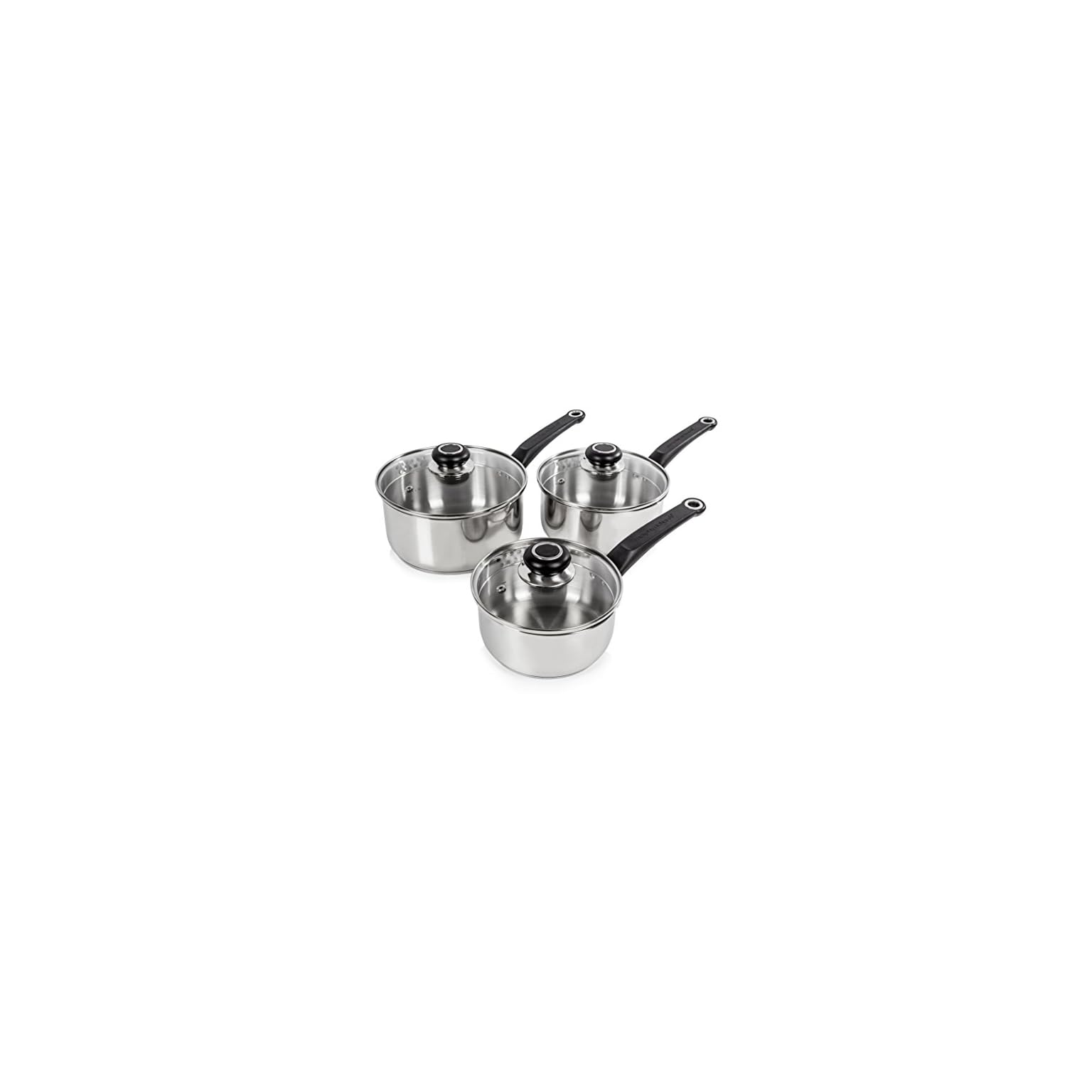 Morphy Richards Induction Saucepans Sets With Lids, Stay Cool Handles