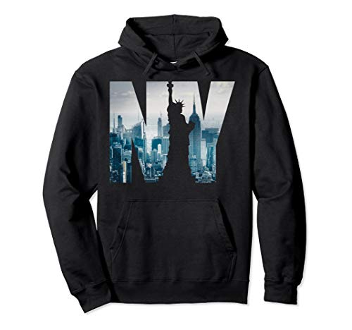 New York City Skyline Hoodie, Urban NYC Fashion Hoodie