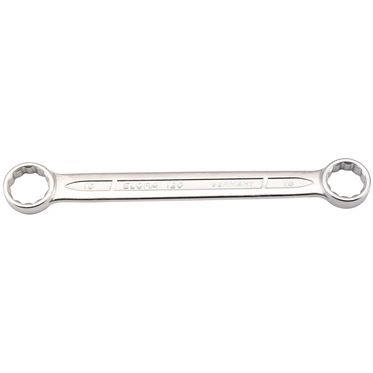 Draper 2430 Elora Flat Metric Ring Spanner, 14mm x 15mm