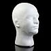 Bluelans Male Styrofoam Wig Head Mannequin Hats Glasses Foam Mannequin (White)