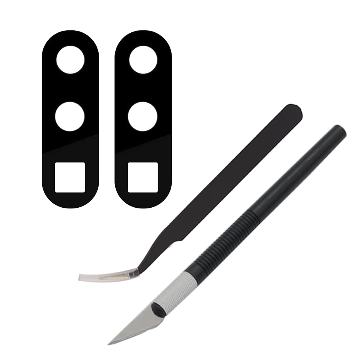 Cemobile 2 Pack Rear Back Camera Lens Glass Replacement Compatible with Huawei P30 Pro 6.47 inches with Adhesive Pre-installed, Tweezers, Precision Knife Repair Tool Kit
