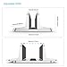 Vertical Laptop Stand [Adjustable Size], OMOTON Desktop Aluminum MacBook Stand with Adjustable Dock Size, Fits All MacBook, Surface, Chromebook and Gaming Laptops (Up to 17.3 inch), Silverthumb 3