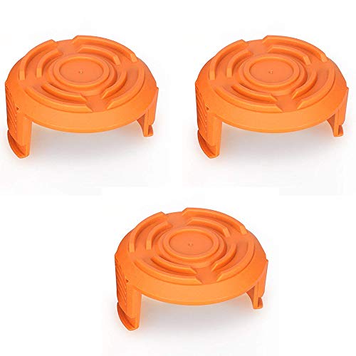 KingBra 3 Packs GT Trimmer Replacement Spool Cap Covers for Worx WA6531 Mowers String Trimmer Parts Accessories Outdoor Power Tools