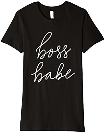 Womens Boss Babe T-shirt Womens Gift Funny Mother Mom Mama Medium Black