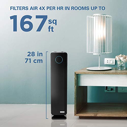 Germ Guardian True HEPA Filter Air Purifier for Home, Office, Large Rooms, Filters Allergies, Pollen, Smoke, Dust, Pet Dander, UVC Sanitizer Eliminates Germs, Mold, Odors, Quiet 28 inch 3-in-1 AC5300B