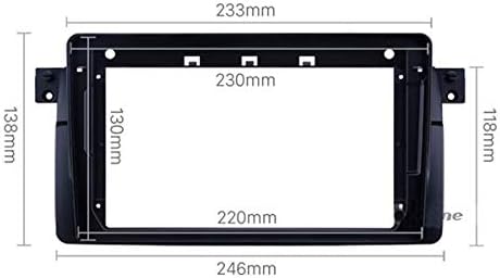 Sound-way - 9" inch dash car stereo facia radio adapter compatible with BMW 3 serie (E46) 1998-2005 - KA22-498 - Image 4