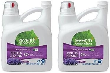 Seventh Generation - Laundry Detergent 2X Ultra Concentrate, Blue Eucalyptus & Lavender - 150 oz (2 Pack)
