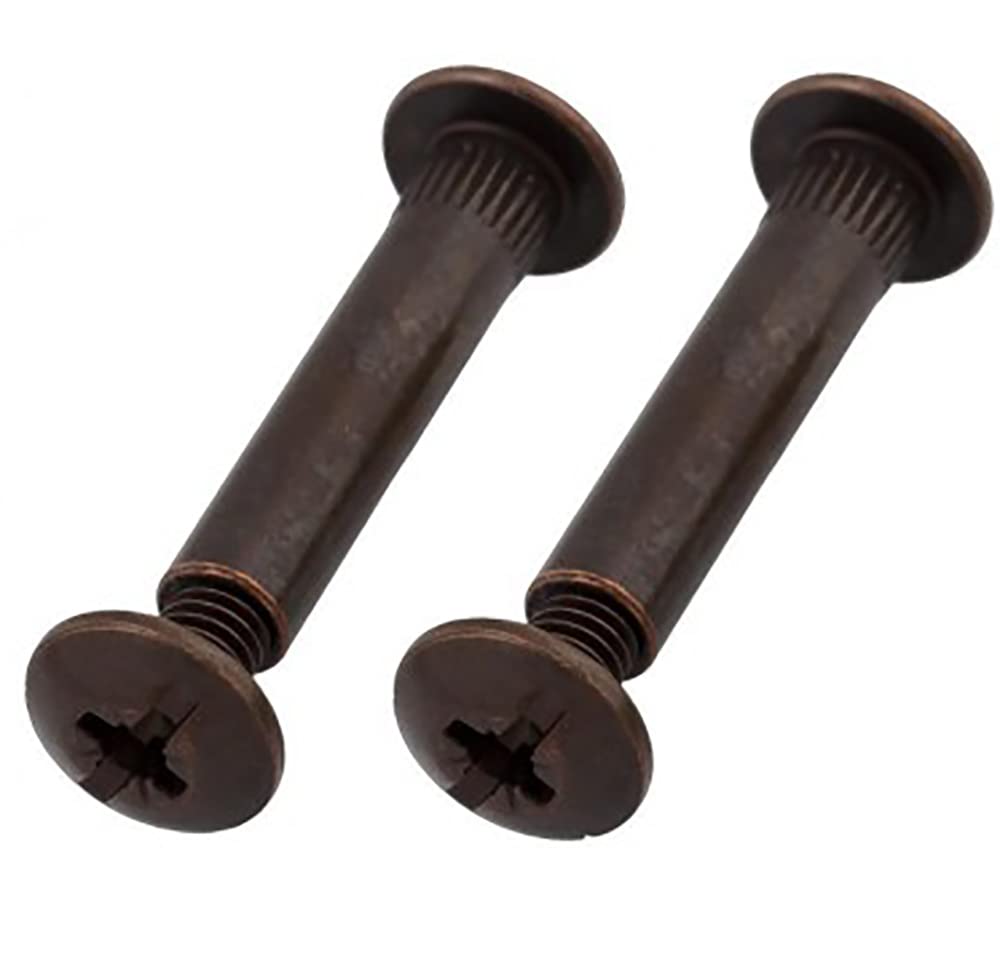 Bronze M4 (31mm-40mm) Cupboard Joining Bolts Furniture Connecting Screws Bolts M4 Kitchen Cabinet Carcase Connectors (Pack of 10) D10C/2
