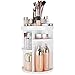 SONGMICS 360 Degree Rotation Makeup Organizer Adjustable Countertop Cosmetic Storage Box Display, Large Capacity, 7 Layers for Brushes Lipsticks Toner, White UJMU15WT