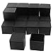 uxcell Square Furniture Table Chair Leg Foot Cover Cap 35mmx35mm 20pcs Black