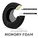 BRAINWAVZ XL Large Velour Replacement Memory Foam Earpads - Suitable For Many Other Large Over The Ear Headphones - Sennheiser, AKG, HifiMan, ATH, Philips, Fostex, Sony