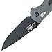 Benchmade - Mini Griptilian 556-1 Knife, Drop-Point Blade, Plain Edge, Coated Finish, Gray Handle