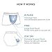 DAVID ARCHY Men's Underwear Micro Modal Dual Pouch Trunks Support Ball Pouch Bulge Enhancing Boxer Briefs for Men 3 or 4 Pack Navy Blue