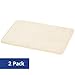 Amazon Basics Textured Memory Foam Bath Mat - Pack of 2, Small, Beige