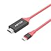 USB C to HDMI Cable (6.6ft/2m), USB 3.1 Type C (Thunderbolt 3 Compatible) to HDMI 4K Cable for 2016 MacBook Pro, 2015 MacBook, ChromeBook Pixel, Samsung Galaxy S8 / S8 Plus, etc