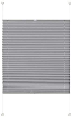 Deco Company Pleated Blind, Polyester Grey, 70 x 130 cm
