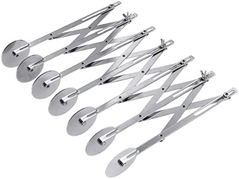 Expandable 3/5/7-Wheel Stainless Steel Pastry Knife Baking Cookie Dough Cutter Divider 7-Wheel