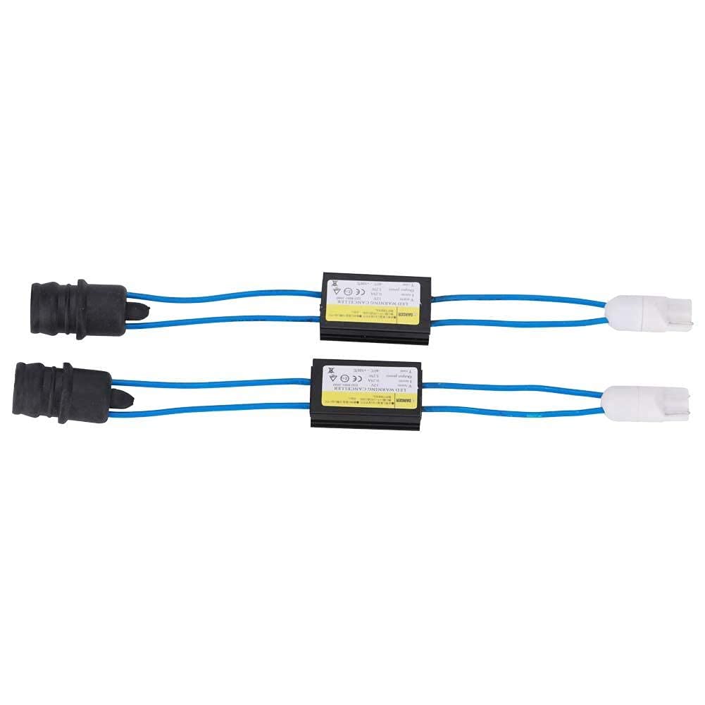 Aramox 2Pcs LED Decoder,T10 LED Headlight Bulb Warning Canceller Adapter Headlight Error Decoder Device Resistor