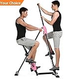 Hurbo Vertical Climber Home Gym Exercise Folding Climbing Machine Exercise Bike for Home Body Trainer Stepper Cardio Workout Training Non-Stick Grips Legs Arms Abs Calf