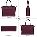 Laptop Bag for women, Women Shoulder Bag Briefcase with Multi-pockets for 15.6 inch Laptop by IAITU,Dark Purple