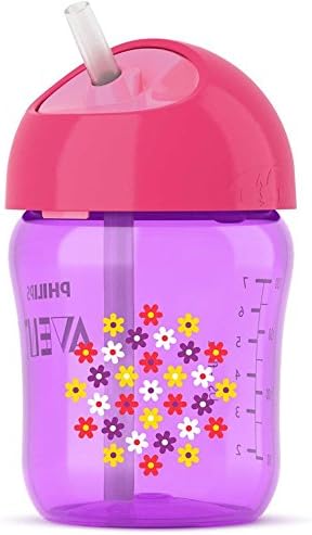 Phillips Avent Twist n Sip Straw Cup 9 oz, Girl Color