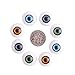 DECORA 16mm 8 Pcs Half Round Hollow Acrylic Doll Dollfie Eyes Eyeballs
