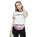 Holographic Fanny Pack for Women Men, Water Resistant Crossbody Waist Bag Pack with Multi-Pockets Adjustable Belts, Cute Bum Belt Bag for Travel Walking Running Hiking Cycling (Holographic Pink)