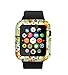 Case Compatible with Watch 42mm & Cisland Flexible Protective Protector Cover Compatible with Watch 42mm Series 1/2/3/4/5 Sport & Edition Beautiful Luxury Colorful Art Rose Flower Floral Print
