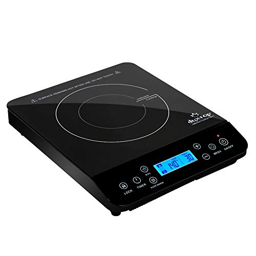 Duxtop LCD Portable Induction Cooktop Countertop Burner Sensor Touch Stove 9610LS, 1800W, Black